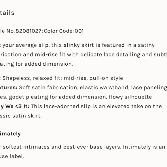 NEW! Free People Make You Mine Half Slip - XS - Picture 8 of 14